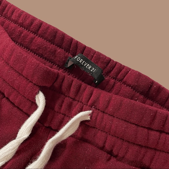 Forever 21 Joggers (Maroon) - Picture 2 of 3
